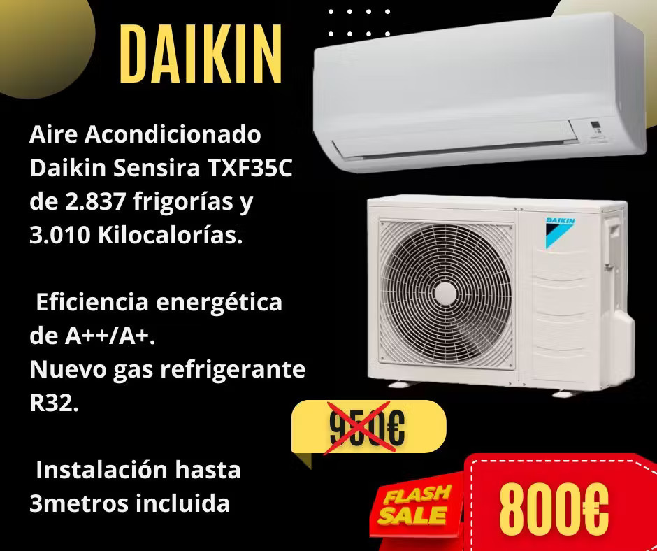 SALE! 800 euros. Air conditioner DAIKIN with installation.